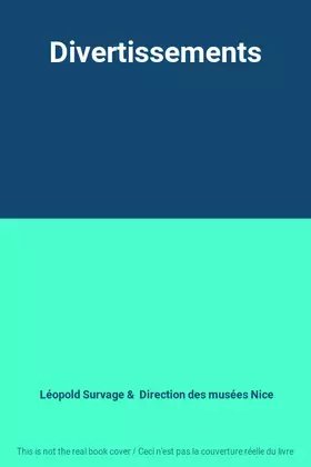 Couverture du produit · Divertissements