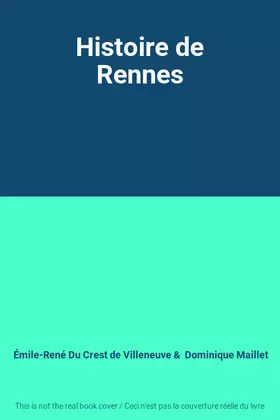 Couverture du produit · Histoire de Rennes