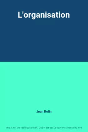Couverture du produit · L'organisation