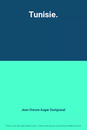 Couverture du produit · Tunisie.