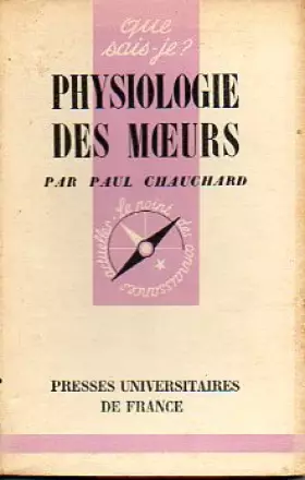 Couverture du produit · Physiologie des moeurs