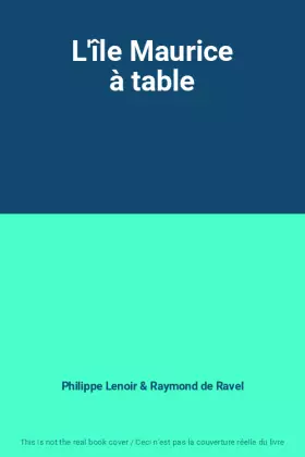 Couverture du produit · L'île Maurice à table