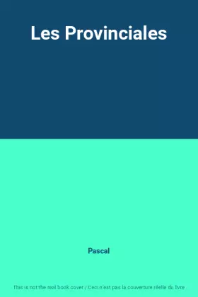 Couverture du produit · Les Provinciales