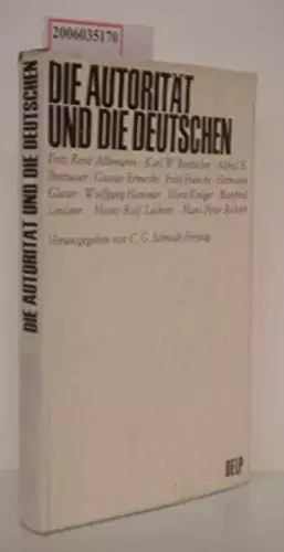 Couverture du produit · Die Autorität und die Deutschen.