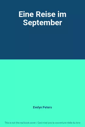 Couverture du produit · Eine Reise im September
