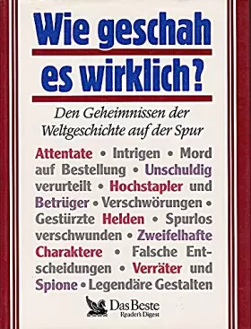 Couverture du produit · Wie geschah es wirklich