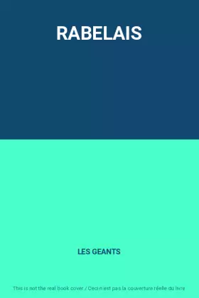 Couverture du produit · RABELAIS