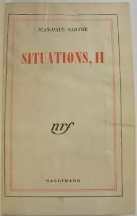 Couverture du produit · Situations, II