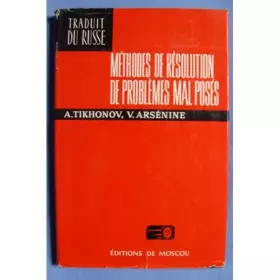 Couverture du produit · Méthodes de résolution de problémes mal posés
