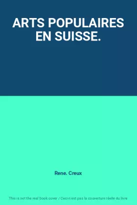 Couverture du produit · ARTS POPULAIRES EN SUISSE.