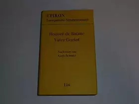 Couverture du produit · Vater Goriot. Nachwort von Carlo Schmid