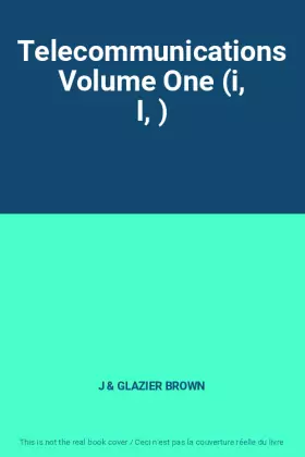 Couverture du produit · Telecommunications Volume One (i, I, )