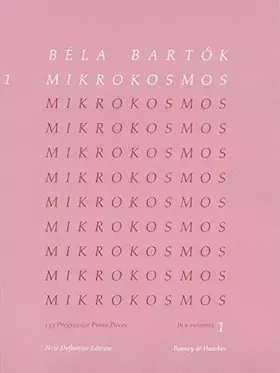 Couverture du produit · Bela Bartok Mikrokosmos Piano Solo Volume 1
