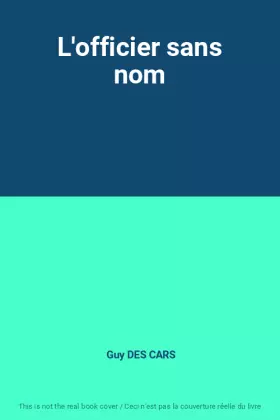 Couverture du produit · L'officier sans nom