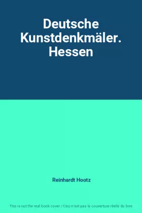 Couverture du produit · Deutsche Kunstdenkmäler. Hessen