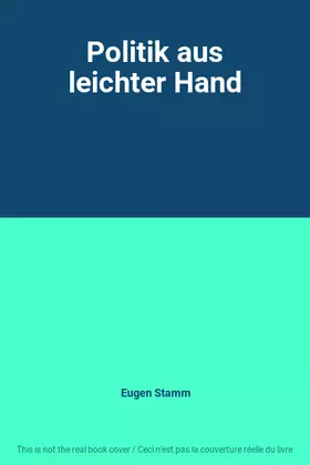 Couverture du produit · Politik aus leichter Hand