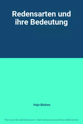 Couverture du produit · Redensarten und ihre Bedeutung