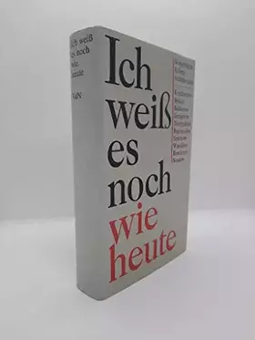 Couverture du produit · Ich weiß Es Noch Wie Heute,