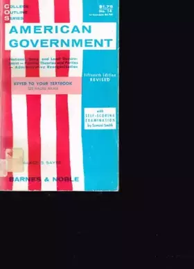 Couverture du produit · American Government, Fifteenth Edition