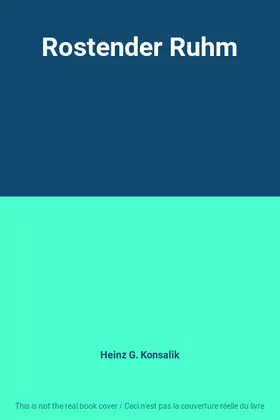 Couverture du produit · Rostender Ruhm