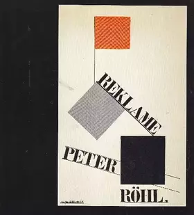 Couverture du produit · Karl Peter Rohl. Bauhaus Weimar