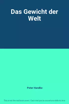 Couverture du produit · Das Gewicht der Welt