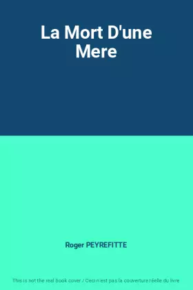 Couverture du produit · La Mort D'une Mere