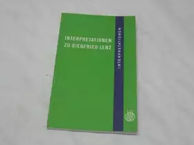 Couverture du produit · Interpretationen zu Siegfried Lenz