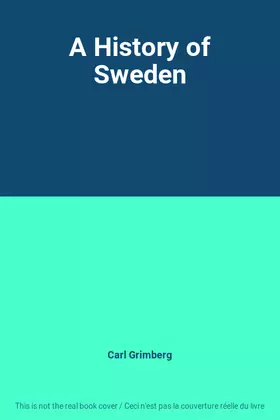 Couverture du produit · A History of Sweden