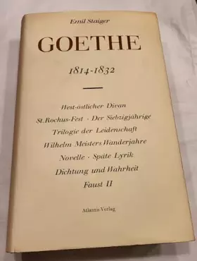 Couverture du produit · Goethe 1814-1832