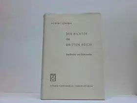 Couverture du produit · Der Richter im Dritten Reich. Geschichte und Dokumente.