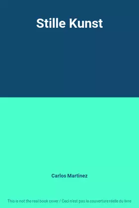 Couverture du produit · Stille Kunst
