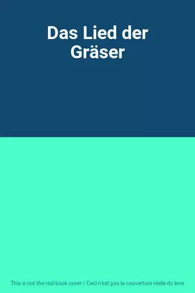 Couverture du produit · Das Lied der Gräser