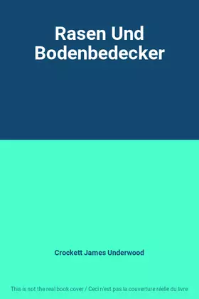 Couverture du produit · Rasen Und Bodenbedecker