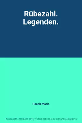 Couverture du produit · Rübezahl. Legenden.