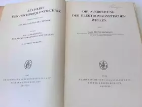 Couverture du produit · Die Ausbreitung der elektromagnetischen Wellen.