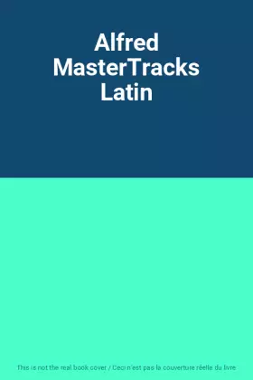 Couverture du produit · Alfred MasterTracks Latin