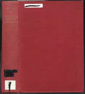 Couverture du produit · ADVANCED OPTICAL TECHNIQUES, a volume in Wiley Pure and Applied Optics Series.