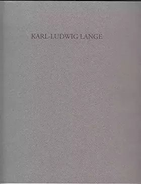 Couverture du produit · Karl-Ludwig Lange