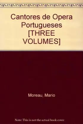 Couverture du produit · Cantores de ópera portugueses