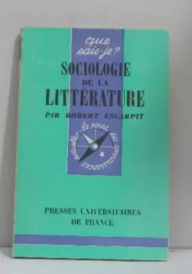 Couverture du produit · Sociologie de la Litterature