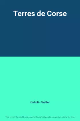 Couverture du produit · Terres de Corse