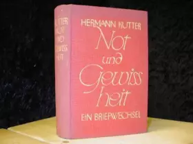 Couverture du produit · Not und Gewißheit - Ein Briefwechsel