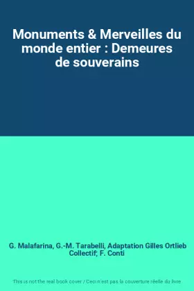 Couverture du produit · Monuments & Merveilles du monde entier : Demeures de souverains