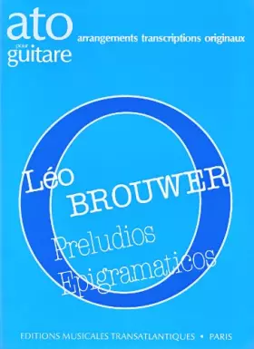 Couverture du produit · BROUWER - Preludios Epigramaticos para Guitarra