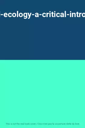 Couverture du produit · political-ecology-a-critical-introduction