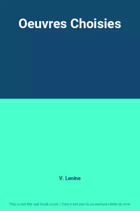 Couverture du produit · Oeuvres Choisies