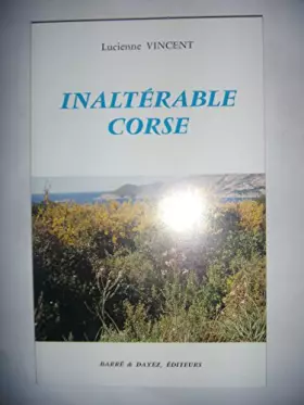 Couverture du produit · Inaltérable corse