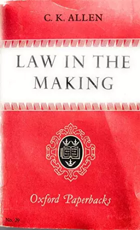 Couverture du produit · Law in the Making