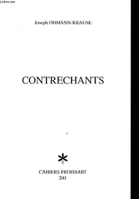 Couverture du produit · CONTRECHANTS